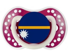 Drapeau Nauru Sucette LOVI Dynamic Fuchsia phosphorescente