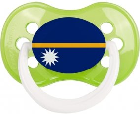 Drapeau Nauru Sucette Anatomique Vert classique