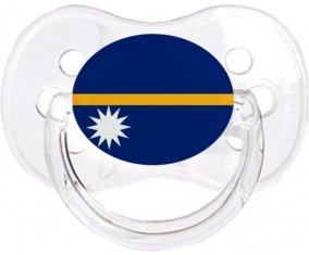Drapeau Nauru Tétine Cerise Transparent classique