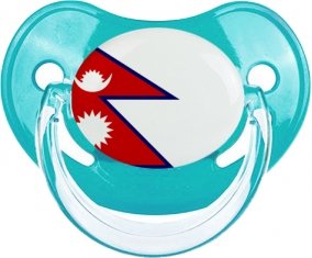 Drapeau Népal Tétine Physiologique Bleue classique