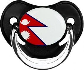 Drapeau Népal Tétine Physiologique Noir classique