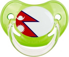 Drapeau Népal Tétine Physiologique Vert classique