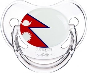 Drapeau Népal Tétine Physiologique Transparent classique