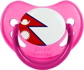 Drapeau Népal Tétine Physiologique Rose phosphorescente