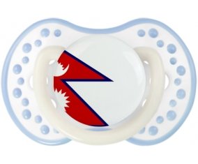 Drapeau Népal Sucete LOVI Dynamic Blanc-cyan classique