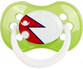 Drapeau Népal Sucete Anatomique Vert classique