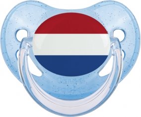 Drapeau Pays-Bas Sucete Physiologique Bleue à paillette