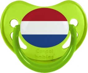 Drapeau Pays-Bas Sucete Physiologique Vert phosphorescente