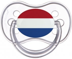 Drapeau Pays-Bas Sucette Anatomique Transparente classique