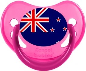 Drapeau Nouvelle-Zélande Sucette Physiologique Rose phosphorescente