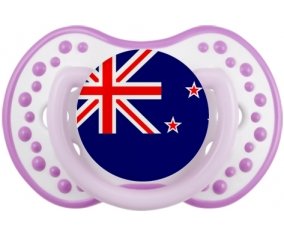 Drapeau Nouvelle-Zélande Sucette LOVI Dynamic Blanc-mauve classique