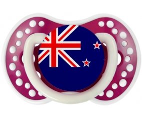 Drapeau Nouvelle-Zélande Sucette LOVI Dynamic Fuchsia phosphorescente