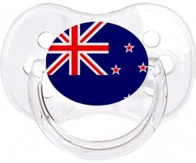 Drapeau Nouvelle-Zélande Tétine Cerise Transparent classique