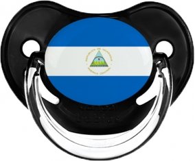 Drapeau Nicaragua Tétine Physiologique Noir classique