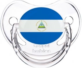 Drapeau Nicaragua Tétine Physiologique Transparent classique