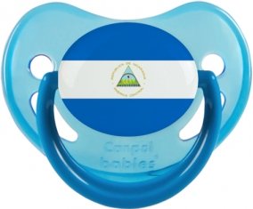 Drapeau Nicaragua Tétine Physiologique Bleue phosphorescente