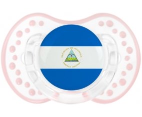 Drapeau Nicaragua Sucete LOVI Dynamic Retro-blanc-rose-tendre classique