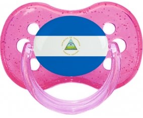 Drapeau Nicaragua Sucete Cerise Rose à paillette