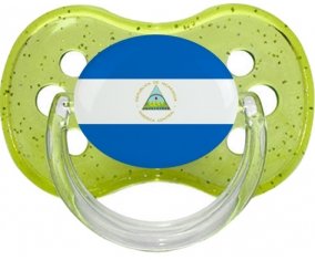 Drapeau Nicaragua Sucete Cerise Vert à paillette
