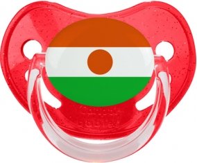 Drapeau Niger Sucete Physiologique Rouge à paillette