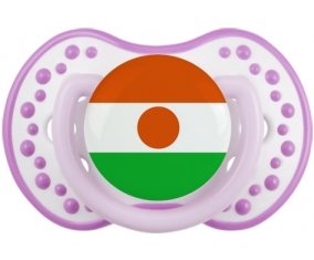Drapeau Niger Tétine LOVI Dynamic Blanc-mauve classique