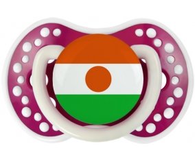 Drapeau Niger Tétine LOVI Dynamic Fuchsia phosphorescente