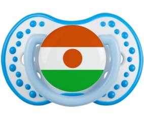 Drapeau Niger Tétine LOVI Dynamic Blanc-bleu phosphorescente