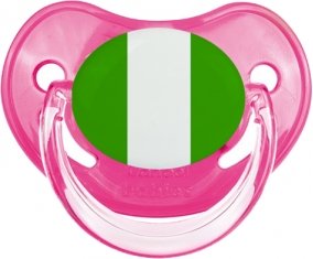Drapeau Nigeria Sucette Physiologique Rose classique