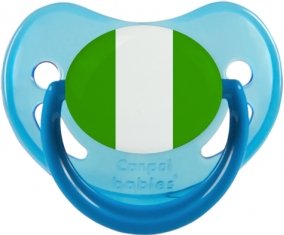 Drapeau Nigeria Sucette Physiologique Bleue phosphorescente