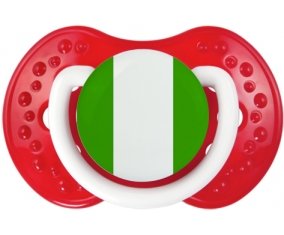 Drapeau Nigeria Sucette LOVI Dynamic Blanc-rouge classique
