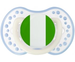 Drapeau Nigeria Sucette LOVI Dynamic Blanc-cyan classique