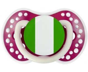 Drapeau Nigeria Sucette LOVI Dynamic Fuchsia phosphorescente