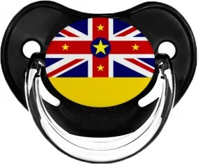 Drapeau Niue Sucette Physiologique Noir classique