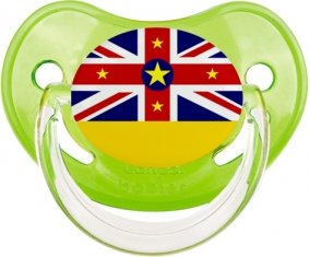 Drapeau Niue Sucette Physiologique Vert classique