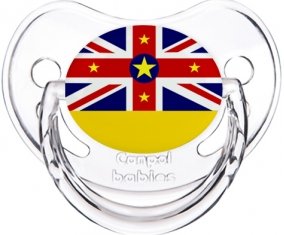 Drapeau Niue Sucette Physiologique Transparent classique