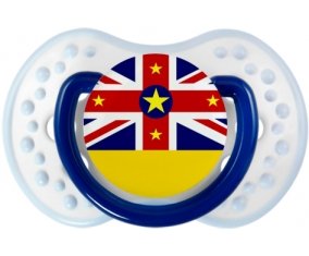 Drapeau Niue Sucette LOVI Dynamic Marine-blanc-bleu classique