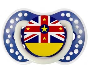 Drapeau Niue Sucette LOVI Dynamic Bleu-marine phosphorescente