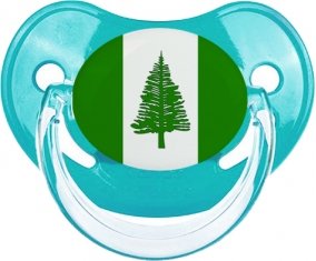 Drapeau l'ile de Norfolk Tétine Physiologique Bleue classique