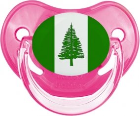 Drapeau l'ile de Norfolk Tétine Physiologique Rose classique