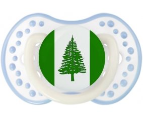 Drapeau l'ile de Norfolk Sucete LOVI Dynamic Blanc-cyan classique
