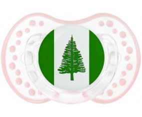 Drapeau l'ile de Norfolk Sucete LOVI Dynamic Retro-blanc-rose-tendre classique