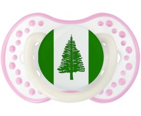 Drapeau l'ile de Norfolk Sucete LOVI Dynamic Blanc-rose phosphorescente