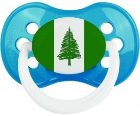 Drapeau l'ile de Norfolk Sucete Anatomique Cyan classique