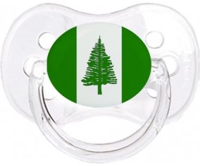 Drapeau l'ile de Norfolk Sucete Cerise Transparent classique