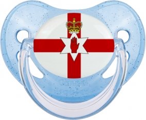 Drapeau Îles Mariannes du Nord Sucette Physiologique Bleue à paillette