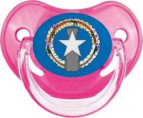 Drapeau Corée du Nord Sucette Physiologique Rose classique