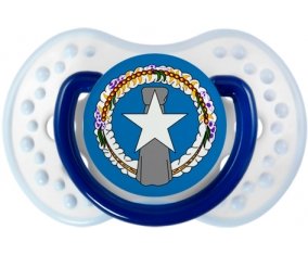 Drapeau Corée du Nord Sucette LOVI Dynamic Marine-blanc-bleu classique