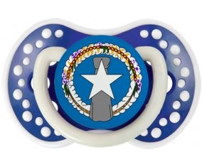 Drapeau Corée du Nord Sucette LOVI Dynamic Bleu-marine phosphorescente