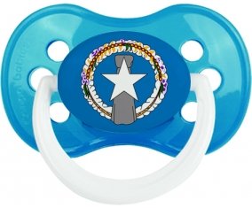 Drapeau Corée du Nord Sucette Anatomique Cyan classique