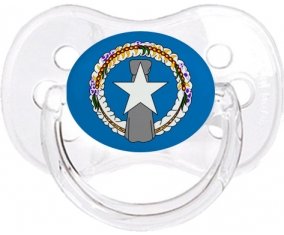 Drapeau Corée du Nord Tétine Cerise Transparent classique